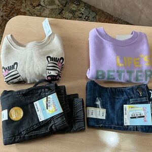 Lilac 'Life's Better' Kids Crewneck Sweatshirt - Unbranded